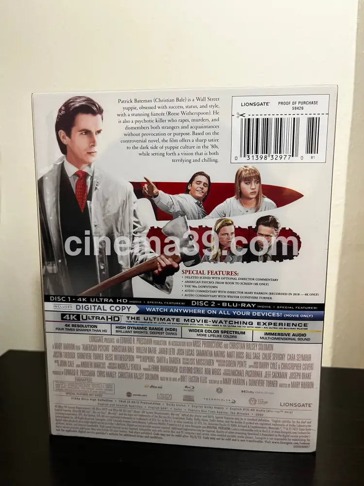[Usado] American Pyscho 4K Steelbook + Blu-ray 4k Steelbook